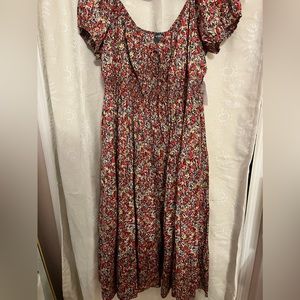 Arula Red Floral Dress